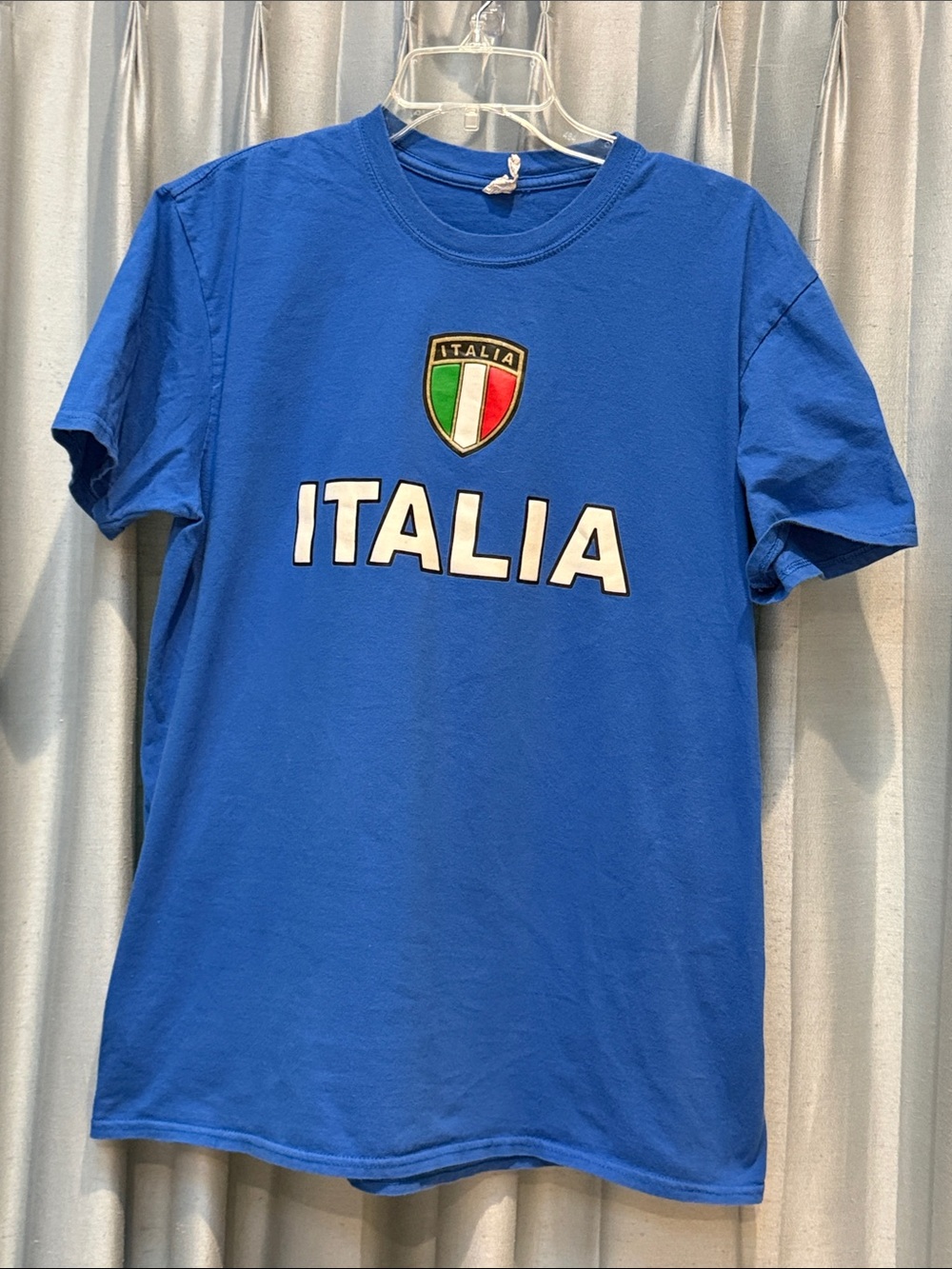 Unisex Royal Blue ITALIA Football T-Shirt